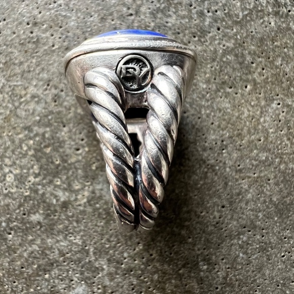 David Yurman Lapis 14 mm Albion ring. Size 7 - Picture 5 of 6